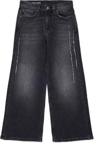 Diesel Girls' JoggJeans® Relaxed Fit Black Wash - D-argjx in Kuwait