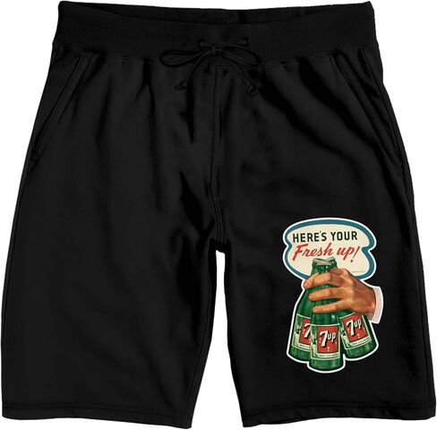 Bioworld 7UP Here's Your Fresh Up Men's Black Sleep Pajama Shorts in Kuwait