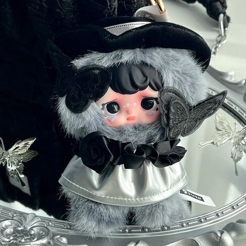 Yomi Rose Nocturne Series Plush Cute keychain Blind Box (1 of 9 Possible Styles) Key Ring Collectible Birthday Gifts (V2-1Pc Blind Box) in Kuwait
