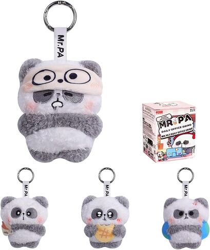 MR.PA Daily Office Grind Series Plush Pendant Blind Box, Cute Mystery Collectible Toy, Bag Charms for Work Desk Decor, Holiday Birthday Gift for Office Workers, Single Box in Kuwait
