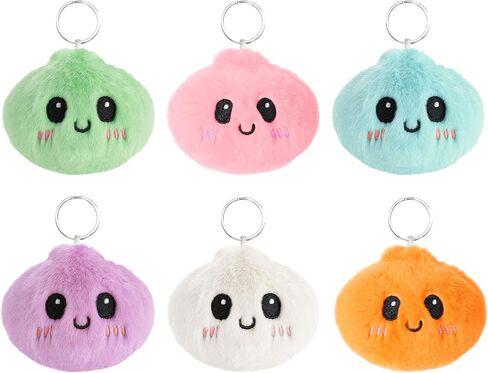vizethru Dumplings Squishy Plush Keychain,Plush dumplings toys collectible,Dumpling stuffed animal for Party Favors & Collectibles(6 pcs) in Saudi Arabia