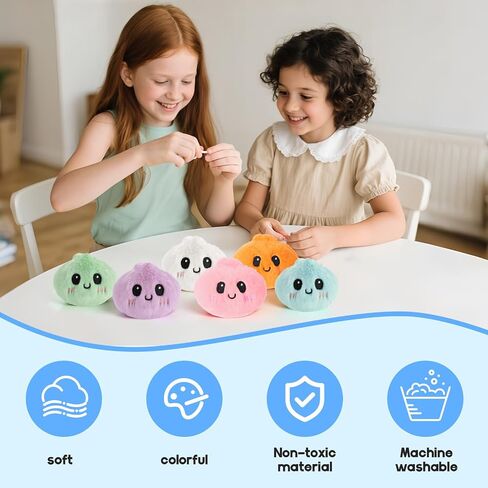 vizethru Dumplings Squishy Plush Keychain,Plush dumplings toys collectible,Dumpling stuffed animal for Party Favors & Collectibles(6 pcs) in Saudi Arabia