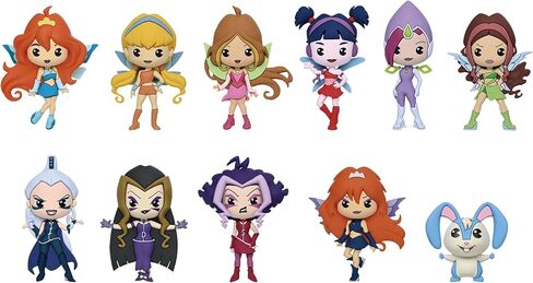 Winx Club 3D Foam Bag Clip, Series 1 – Blind Bag (ONE Random Figure) – Rainbow Spa Character Keychain/Backpack Accessory | Official Licensed Merchandise in Kuwait