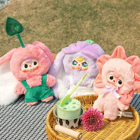 Baby Three Where Is Spring Series Cute Plush keychain Blind Box (1 of 13 Possible Styles) Baby Three Key Ring Collectible Birthday Gifts (1Pc Blind Box) in Kuwait