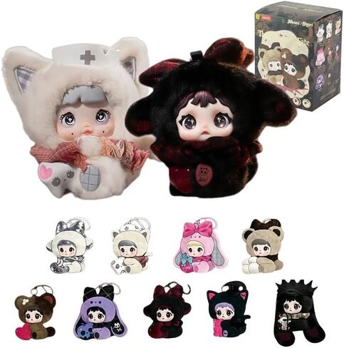 Nommi x Heymi The Entwined Fate Series Cute Plush Keychain Blind Box (1 of 9 Possible Styles) Nommi x Heymi Key Ring Collectible Birthday Gifts (1Pc Blind Box) in Saudi Arabia
