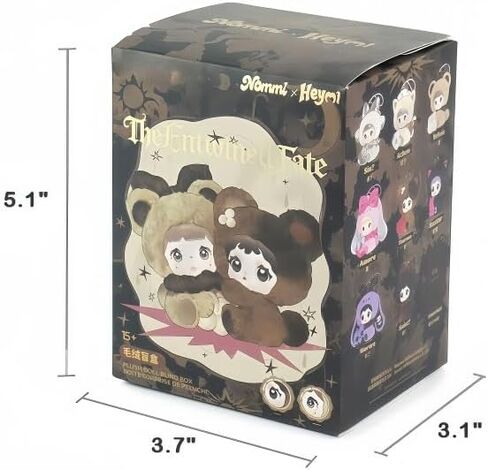 Nommi x Heymi The Entwined Fate Series Cute Plush Keychain Blind Box (1 of 9 Possible Styles) Nommi x Heymi Key Ring Collectible Birthday Gifts (1Pc Blind Box) in Saudi Arabia