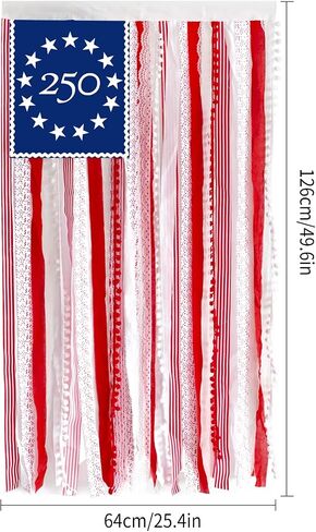 4th of July Decorations 4 x 2.3 Ft Rag American Flag Banner Memorial Day Patriotic Decor Fourth of July Independence Day Supplies 250th Anniversary Accessories for Indoor Outdoor Yard in Kuwait