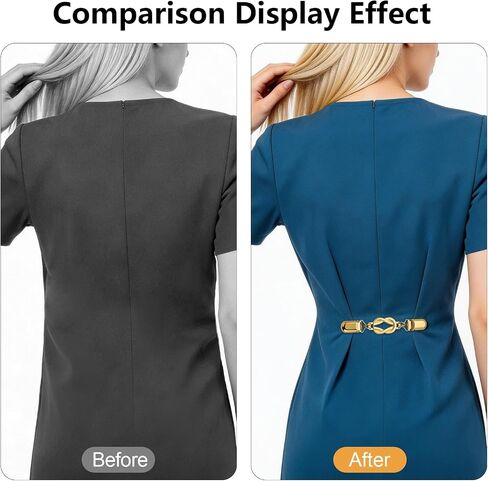 6PCS Waist Cincher Clip for Women, Retro Sweater Clips for Cardigans, Dress Clips Back Cinch, Shirt Tightener for Loose Clothes, Shawl Scarf Pant Waist Holder in Kuwait