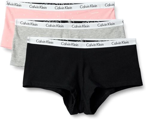 Calvin Klein Carousel Logo Cotton Stretch Boyshort Panties, 3 Pack in Saudi Arabia