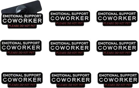Emotional Support Coworker Pin,Please Do Not Pet Office Enamel Pin Funny Humor Lapel Backpack Coat Bag Lapel Pins in Kuwait