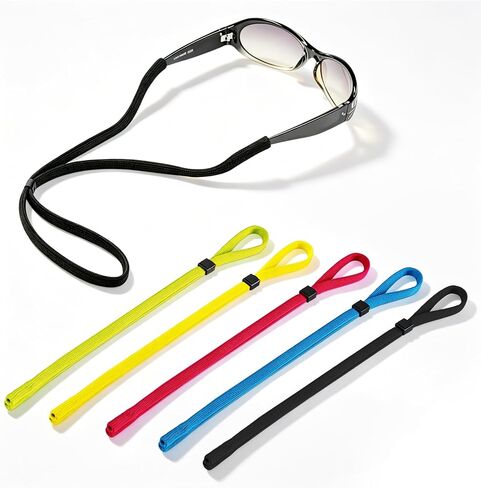 5-Pack Glasses Strap and Sunglasses Strap - Universal Eyeglass Lanyard Fit for Kids Men Women- Colorful Eyewear Retainer Cord for Reading, Safety, Sports & Sunglasses in Kuwait