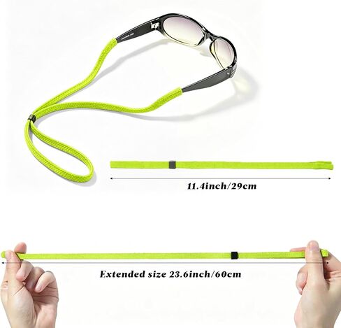 5-Pack Glasses Strap and Sunglasses Strap - Universal Eyeglass Lanyard Fit for Kids Men Women- Colorful Eyewear Retainer Cord for Reading, Safety, Sports & Sunglasses in Kuwait