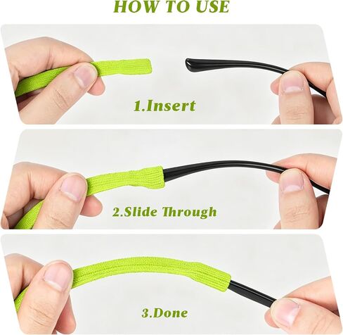 5-Pack Glasses Strap and Sunglasses Strap - Universal Eyeglass Lanyard Fit for Kids Men Women- Colorful Eyewear Retainer Cord for Reading, Safety, Sports & Sunglasses in Kuwait