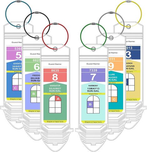 6Pack Waterproof Clear Cruise Luggage Tag Holders for Royal Caribbean Ships & Celebrity Cruises, Cruise Travel Essentials by Maloun in Saudi Arabia