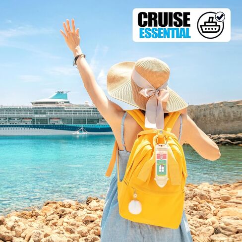 6Pack Waterproof Clear Cruise Luggage Tag Holders for Royal Caribbean Ships & Celebrity Cruises, Cruise Travel Essentials by Maloun in Saudi Arabia
