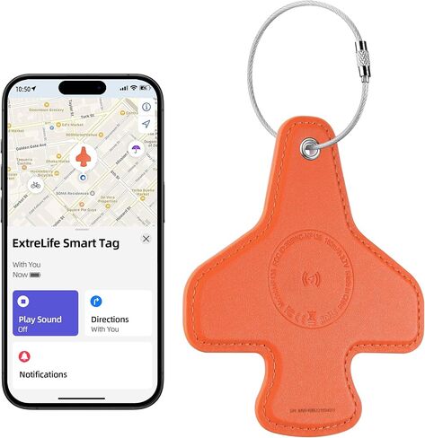 Luggage Tags for Suitcases, Works with Apple Find My, International Airplane Travel Essentials, Air Tracker Tags, Smart Bluetooth Tracker for Luggage, Backpack and More, Rechargeable, Classic Black in Saudi Arabia