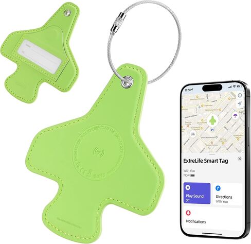 Luggage Tags for Suitcases, Works with Apple Find My, International Airplane Travel Essentials, Air Tracker Tags, Smart Bluetooth Tracker for Luggage, Backpack and More, Rechargeable, Classic Black in Saudi Arabia