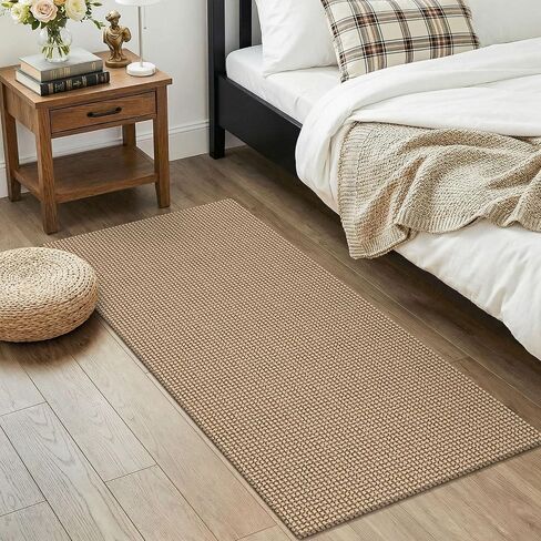 KOZYFLY Boho 2x4 Entry Runner Rug, Small Washable Runners for Entryway, Non Slip Door Mat Indoor Entrance, Front Porch Carpet for Foyer, Kitchen, Bedroom, Bathroom, Orange Beige/Tan/Brown in Kuwait