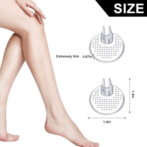 JV JO&VIN 2 Pairs Silicone Thong Sandal Toe Protectors Flip Flop Gel Toe Guards Cushion Pain Prevention and Non-Slip Cushions Between Toe for Sandals Clear (Transparent) in Saudi Arabia