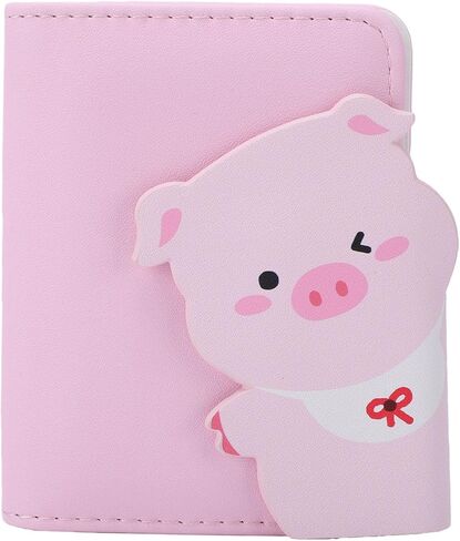 GOWENIC 3 Inch Photo Album, Leather Mini 12 Film Picture Book Holds 28 Photos, with Magnetic Animal Buckle, for Storing Movie Tickets Cards Memories (Bear) in Saudi Arabia
