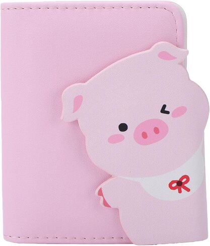 GOWENIC Photo Album for 3 Inch Photos, Leather Mini 12 Film Picture Book with Magnetic Buckle, for Movie Tickets Star Cards Bank Cards (Pig) in Saudi Arabia