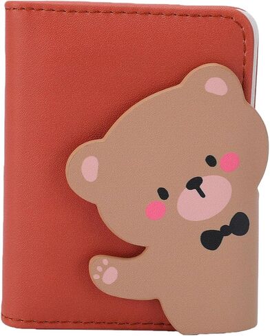 Bewinner Cute Cartoon Photo Album for Mini 12, 28 Capacity Small Picture Album Book Fit for 3 Inch Films, Leather Camera Photo with Magnetic Buckle (Bear Pattern) in Kuwait