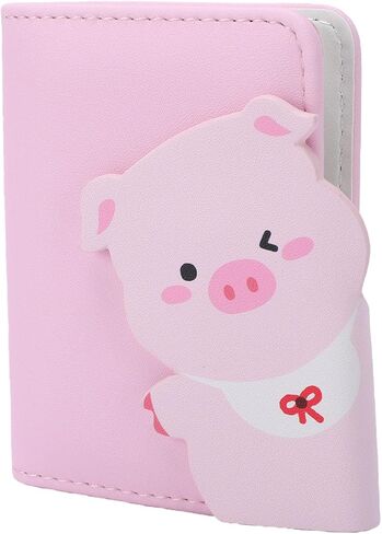 Bewinner Cute Cartoon Photo Album for Mini 12, 28 Capacity Small Picture Album Book Fit for 3 Inch Films, Leather Camera Photo with Magnetic Buckle (Bear Pattern) in Kuwait