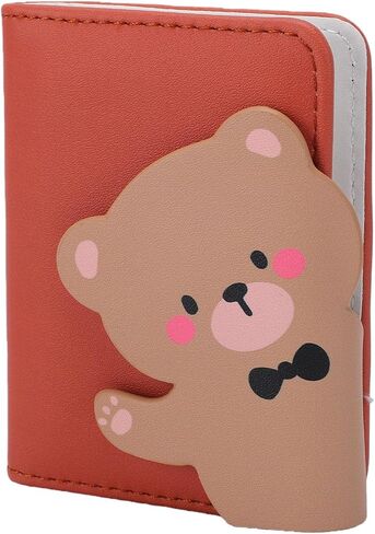 Bewinner Cute Cartoon Photo Album for Mini 12, 28 Capacity Small Picture Album Book Fit for 3 Inch Films, Leather Camera Photo with Magnetic Buckle (Bear Pattern) in Kuwait