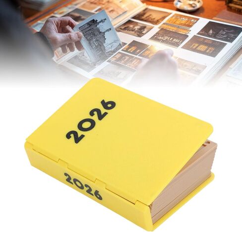 ZJchao 3D Printed Sliding Photo Album Magnetic Closure Holds 12 6x5 Photos with Smooth Gliding Tracks for Yearly Memories Pet Couples Family Gifts in Kuwait
