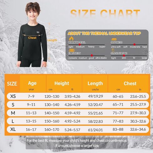 Youth Boys Compression Thermal Shirt Long Sleeve Fleece Base Layer Undershirt for Football Baseball Soccer Basketball in Kuwait