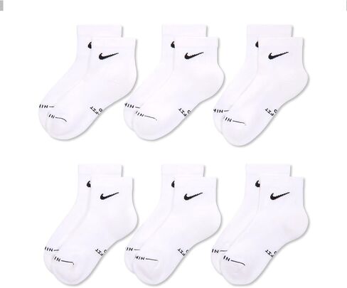 Nike Unisex Adult Everyday Elevated Ankle Socks (6-Pack) | Mens and Womens in Kuwait