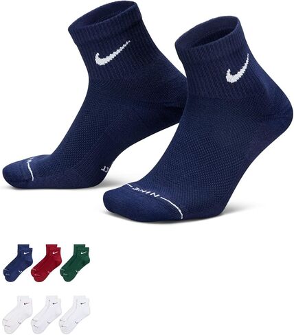 Nike Unisex Adult Everyday Elevated Ankle Socks (6-Pack) | Mens and Womens in Kuwait