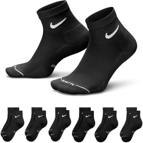 Nike Unisex Adult Everyday Elevated Ankle Socks (6-Pack) | Mens and Womens in Kuwait