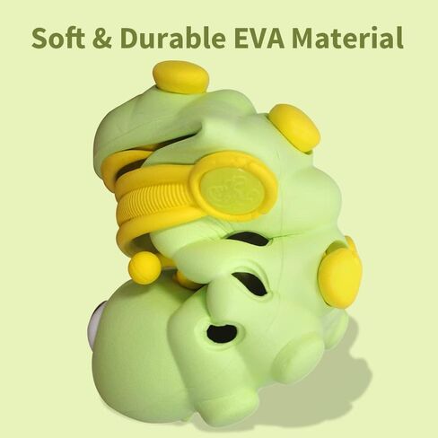 Toddler Kids Cute Caterpillar Clogs Garden Shoes Boys Girls Non-Slip Soft EVA Slip On Slides Slippers Indoor Outdoor Children Water Shoes Shower Beach Pool Sandals in Kuwait