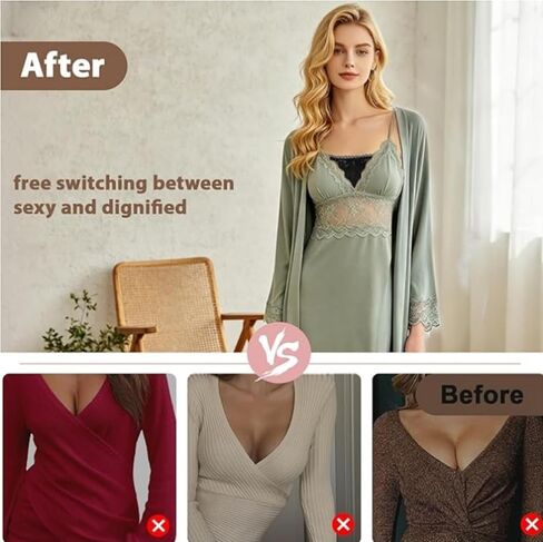 3Pcs Lace Cleavage Cover Modesty Panel Wearable Mock Camisole Bra Insert Overlay Modesty Panel Vest in Saudi Arabia