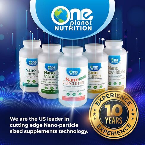One Planet Nutrition Nano Gotu Kola 250 mg Veggie Capsules (120 Servings) - Nano-Particle Size Gotu Kola Extract - Enhances Brain Function & Collagen Synthesis - Non-GMO, Vegan, Gluten-Free in Saudi Arabia