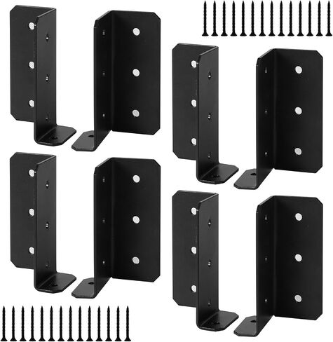8 Pairs Split Mount Joist Hanger, 14 Gauge Joist Hangers Connectors for Wood Carbon Steel Mount Joist Brackets for 2"x4",2"x6", 4"x4" Beam in Kuwait