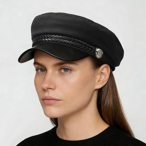 Women Newsboy Cap Fiddler Caps Classic Beret Hat Fisherman Flat Hats in Saudi Arabia