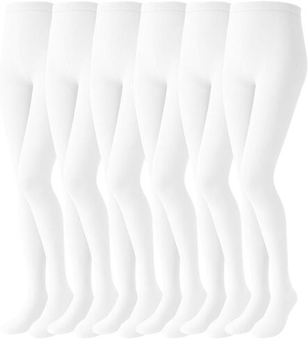 Girls Fancy Tights, 6 Pairs, 100% Nylon, Made in Taiwan in Saudi Arabia