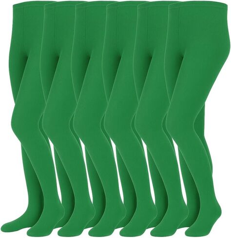 Girls Fancy Tights, 6 Pairs, 100% Nylon, Made in Taiwan in Saudi Arabia