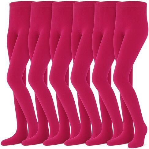 Girls Fancy Tights, 6 Pairs, 100% Nylon, Made in Taiwan in Saudi Arabia