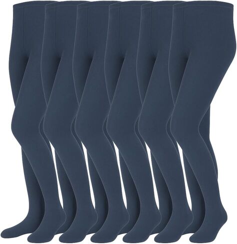 Girls Fancy Tights, 6 Pairs, 100% Nylon, Made in Taiwan in Saudi Arabia