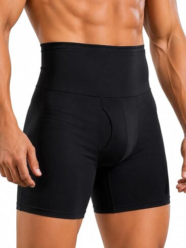 Mens Shapewear Tummy Control Compression Body Shaper Shorts Slimming Underwear Boxer Briefs for Daily Wear in Saudi Arabia