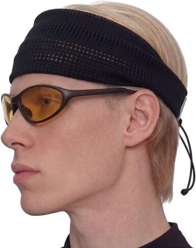 UNDERCONTROL URH A-006 Mesh Hairband Running Headband Adjustable Elastic Band Breathable Quick Dry Sports Headband Korea in Kuwait