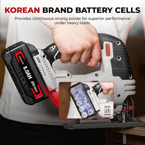 CEENR PCC685L 8.0Ah Lithium Battery Replacement for Porter Cable Battery Compatible with Porter Cable 20V Cordless Power Tools in Saudi Arabia