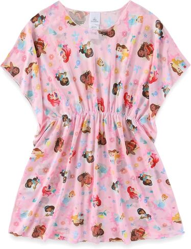 Disney Princess Cinderella Belle Ariel Jasmine Moana Minnie Mouse Girls Swim Cover-Up for Toddler and Big Kids in Saudi Arabia