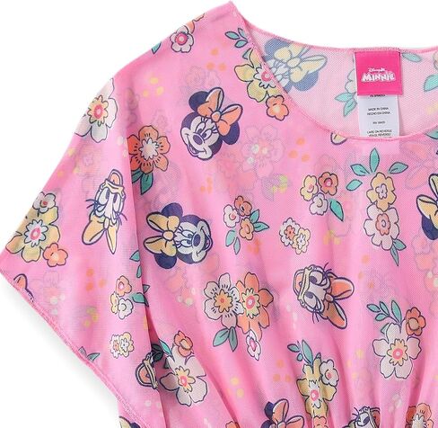Disney Princess Cinderella Belle Ariel Jasmine Moana Minnie Mouse Girls Swim Cover-Up for Toddler and Big Kids in Saudi Arabia