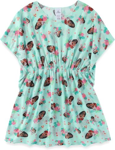 Disney Princess Cinderella Belle Ariel Jasmine Moana Minnie Mouse Girls Swim Cover-Up for Toddler and Big Kids in Saudi Arabia