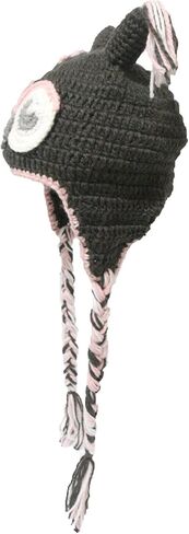 Handmade Knit Owl Bird Hat Crochet Tassel Eyes Ears Braid Earflap Beanie Cap in Kuwait