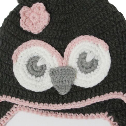 Handmade Knit Owl Bird Hat Crochet Tassel Eyes Ears Braid Earflap Beanie Cap in Kuwait